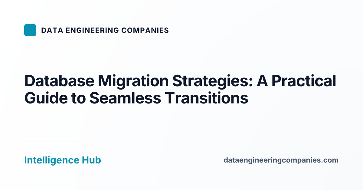 Database Migration Strategies: A Practical Guide to Seamless Transitions