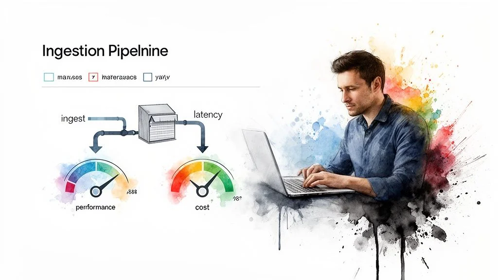 Infographic: A data warehouse transforms disjointed data silos into unified data for AI/ML growth.